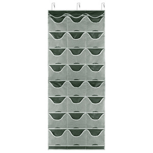 Wall Mounted 24 Compartment PVC Transparent Pocket Door Hanging Bag <b>Baseball</b> <b>Cap</b> <b>Storage</b> Organizer Multipurpose Breathable Adult - Product Image 1