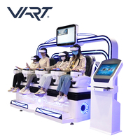Siège de réalité virtuelle 5D 6D 9D Vr, parc de centres commerciaux, chaises en forme d'oeuf, 2 4 6 sièges, cinéma 4D