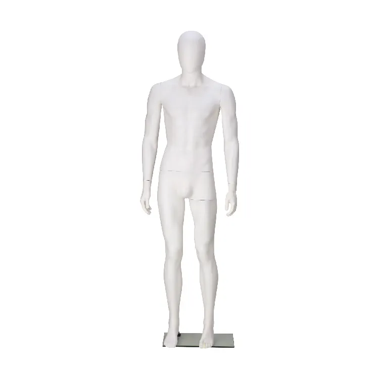 Wholesale Fashion Standing Dummy Full-body Male Mannequin Plastic Male Model PP Material For Clothes Windows Display