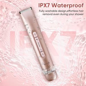 Rasoir électrique double tête étanche IPX7 rechargeable, tondeuse corporelle et faciale sans fil pour usage domestique - Product Image 4