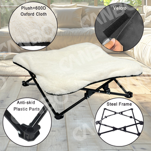 <span class=keywords><strong>Lit</strong></span> surélevé pour chien CanboPet avec housse amovible et lavable, <span class=keywords><strong>lit</strong></span> chaud et doux pour chien pour l'intérieur - Product Image 4
