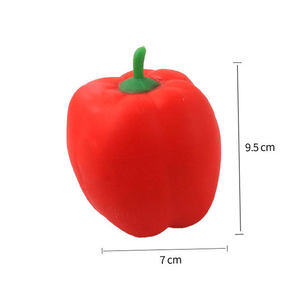 Jouet anti-stress créatif pour enfants, en peluche souple, sensation de <span class=keywords><strong>boue</strong></span>, simulation de légumes (poivron), pour le bureau - Product Image 5