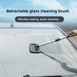 Teleskopstange aus Aluminiumlegierung mit Mikrofaser für die Autowäsche, geeignet für Windschutzscheiben und Fenster. - Product Image 2