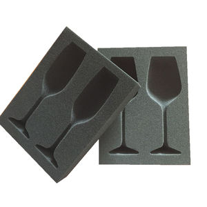 Shock Absorbing Foam Instant Foam Packaging Gold Mailer <strong>Box</strong> Custom Boxes With Foam Inserts Wine Glass Bottle Protection - Product Image 4