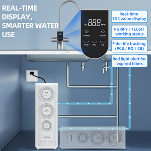 Système de purification d'eau par osmose inverse à 3 étages, vente chaude, filtres, robinet d'eau TDS, OEM personnalisé, usage domestique, hôtel - Product Image 3