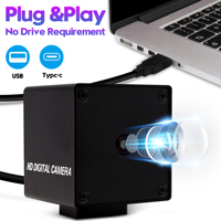 48MP 8K USB Cámara de visión artificial CMOS 8000X6000 200ms Autofocus Mini Estuche Videocámara 70 Grados CCTV Lente Webcam