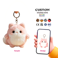Porte-clés en peluche lapin couleur crème personnalisé, design mignon, oreilles longues, pendentif lapin doux pour cadeau promotionnel de marque