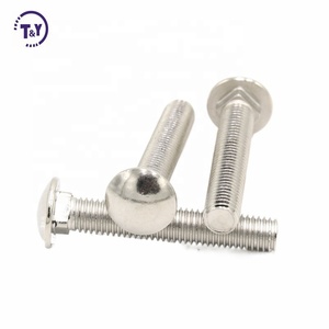 Polished Stainless Steel 304 316 Decorative coach Insert Screws Fine Thread Long Neck <strong>Carriage</strong> <strong>Bolts</strong> - Product Image 5