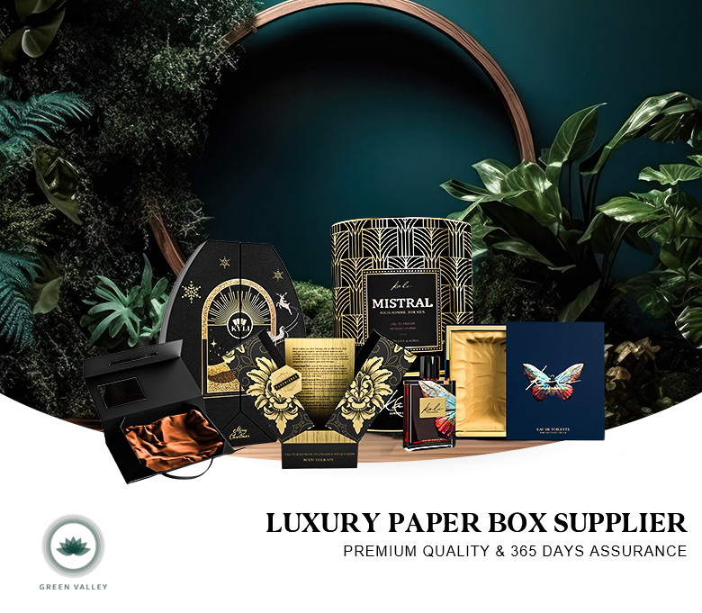 Sleek Black High-End Perfume Products Jar Box Packaging 225