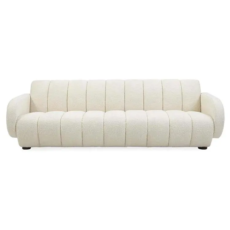 Sofá esquinero de cuero italiano para sala de estar, mueble moderno de lujo, uno, dos, tres, blanco