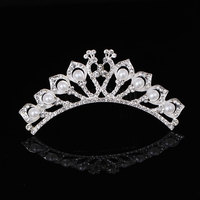 Vente en gros, mignon, princesse, couronne, diadème, diamant, coiffe de fille, brillance, beaux accessoires de mode pour cheveux, cadeau pour fille