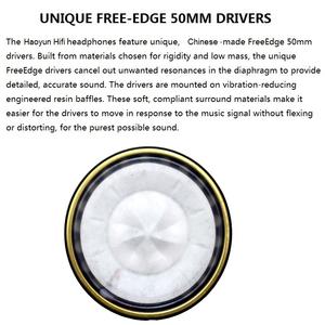 Controlador de auriculares de alta impedancia, marco de Metal de 300Ohm con diafragma de textura con imán de neodimio de alta calidad, 50mm, Hifi - Product Image 6