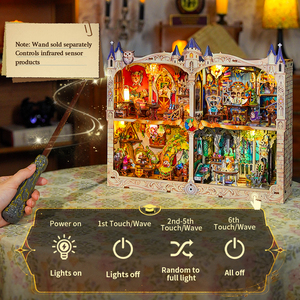 Tonecheer Assistant École <span class=keywords><strong>Magique</strong></span> Collège <span class=keywords><strong>Baguette</strong></span> Activé DIY LED 3D Puzzle Cadre Photo pour La Maison Accent Boutique De Cadeaux - Product Image 4