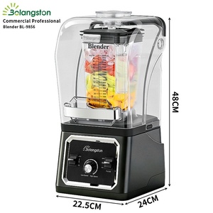 NOVO Liquidificador Comercial e Doméstico à Prova de Ruído, 2L, 6 Lâminas, Totalmente Automático, Alta Potência, Triturador de Gelo para Smoothies - Product Image 4