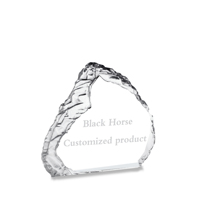 Nouveau Design fabricant prix de gros Plaques de verre de cristal vierges récompenses pour Souvenir Honor
