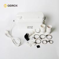 Bomba de Desagüe para Fregadero GIDROX 200W 250W, Bomba para Inodoro, Bomba Trituradora con 3 Entradas de Agua para Sótano, Cocina