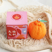 Bougies parfumées créatives faites à la main en gros, décoratives, en forme de fruits simulés, orange moche, pour la décoration intérieure DIY