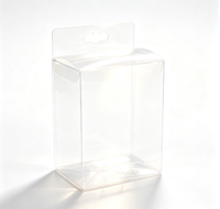 Boîte cadeau rectangulaire transparente en PET, emballage en plastique PVC pour artisanat, petits ornements, emballage cadeau
