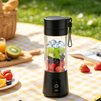 Multifunctionele fruitsapmixer 380ml USB draagbare blender, eenvoudig te bedienen, sinaasappelsapmachine of voor dagelijkse smoothies