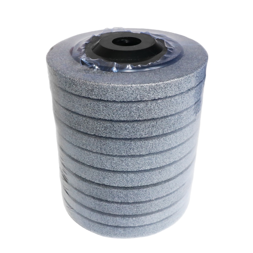 Полировальное колесо из нейлонового волокна, 4 дюйма, 100 мм, нетканый абразивный шлифовальный диск, отверстие для металлического шлифовального инструмента