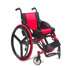 人気のカラフルで便利な軽量手動車椅子スポーツアクティブ車椅子障害者高齢者向け