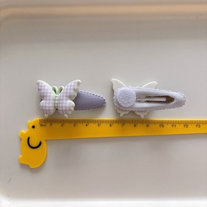 2 pezzi all'ingrosso dolce fermaglio per capelli a farfalla Set di carine animali in resina per capelli per bambini e ragazze accessori per capelli gioielli - Product Image 5