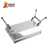 Barbecue transportable pliable en acier inoxydable, petit BBQ à charbon de bois, pour l'extérieur, promotion, instantané, pouces