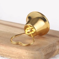Fournitures de fête, décorations pour la maison, ornements, petits cadeaux, clochettes en acier inoxydable, porte-cartes de messages, porte-cartes de visite