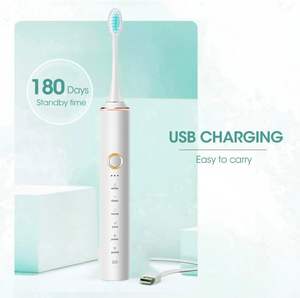 Nuevo Cepillo de Dientes Eléctrico Recargable Automático Sónico con Irrigador Bucal para Blanqueamiento Dental - Product Image 3