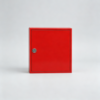 Armoire murale en acier rouge pour enrouleur de tuyau d'incendie à porte simple, pour équipement de lutte contre l'incendie, système de protection incendie intérieur