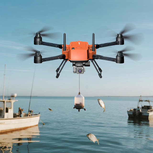 Swellpro Fisherman MAX Heavy Lift Fishing Drone with 4K Camera 3.5kg Bait Release FD2 Waterproof Drone IP67 Fish Finder