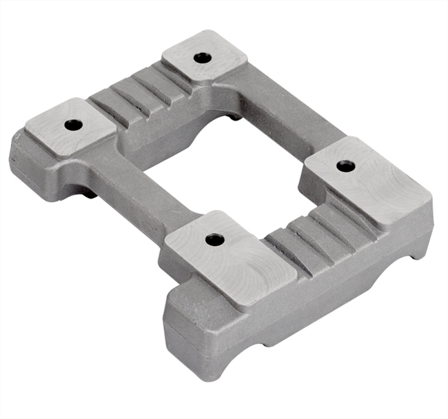 Custom OTK Engine Mounting Base CNC Machining Aluminum Billet with Stainless Steel Wire EDM & Broaching Spare Parts