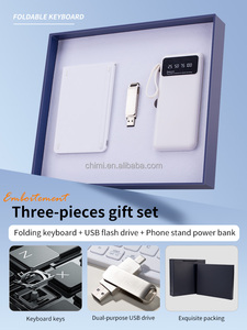 Logo personalizzato miglior oggetto promozionale tastiera pieghevole USB Power Bank ospedale regalo scatola Set per regali aziendali con regali aziendali - Product Image 5