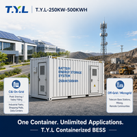 Système de Stockage d'Énergie Commercial (BESS) Conteneurisé 250kW 500kWh pour Parcs Industriels, avec Gestion de la Charge de Pointe, Hybride Réseau, EMS Cloud, LiFePO4, T.Y.L AIR