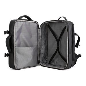 Custom New <b>Nylon</b> Waterproof Usb Multi-function Black <b>Backpack</b> Can Be Expanded to Large Capacity Laptop <b>Backpacks</b> - Product Image 2