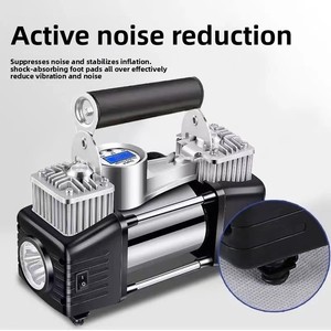 Dual Cylinder 180W <b>Car</b> Air Pump ABS High Tire Automatic <b>Inflation</b> for Sedan Multi-Function <b>Inflate</b> 8806 ABS Material <b>Car</b> Air Pum - Product Image 2