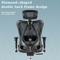 Sihoo M57 Meilleure vente chaise de bureau ergonomique à dossier haut