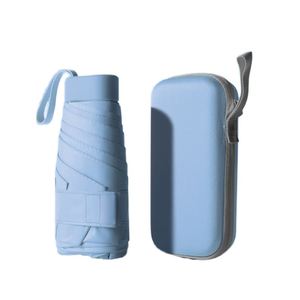 Modern Design Mini <b>Pocket</b> Custom Logo Small Size Portable Folding Rain Umbrella for Adults Hand-Open - Product Image 2