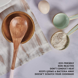 Flywod 2025 xu hướng mới bán buôn sang trọng Gỗ keo Đồ dùng nấu ăn bằng gỗ công cụ nhà bếp đồ dùng thiết lập - Product Image 3