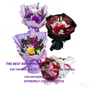 Offerta Speciale: Bouquet di Rose Stabilizzate e Fiori Secchi Fatti a Mano di Lusso per Decorazioni Matrimoniali, Capodanno Cinese, Festa del Papà, Halloween - Product Image 2