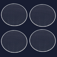 Grille de barbecue en maille d'acier inoxydable jetable pour l'extérieur, multifonctionnelle, portable et facile à nettoyer