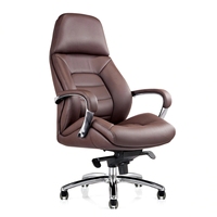 Chaise de bureau en cuir véritable Style moderne Recliner Mesh Executive Swivel Caractéristiques Conçu Mobile Office Use Durable PU Material