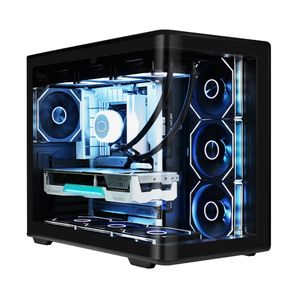 <span class=keywords><strong>Nouveau</strong></span> <span class=keywords><strong>Cooler</strong></span> Matser E600 Arc Verre Pénétration Latérale 180 Degrés Affichage Complet Boîtier de Jeu - Product Image 1