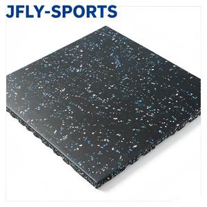 Dalles de sol en caoutchouc EPDM haute densité, amortissantes et emboîtables, pour salle de sport, aire de jeux, maternelle, terrain de sport extérieur - Product Image 1