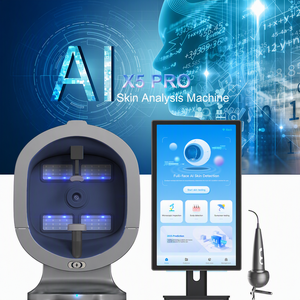 Analyseur de peau 3D à grand écran de 21,5 pouces avec analyseur de cuir chevelu, scanner de peau du visage professionnel pour les salons, les centres de soins de la peau - Product Image 1