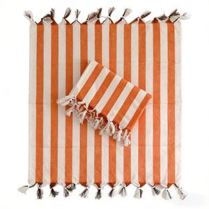 منشفة شاي مستدامة مصنوعة من القطن 100٪ مع شراشيب، منسوجة ومضادة للبكتيريا ومطبوعة حسب الطلب - Product Image 4