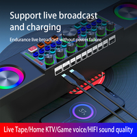 SY8 équipement sonore haut-parleur carte son avec double Microphone sans fil ktv livestream maison famille KTV studio karaoké