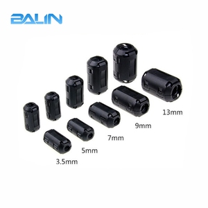 Usine Prix Facile Installation <span class=keywords><strong>EMI</strong></span> Pince Clip Sur 3.5mm Pince <span class=keywords><strong>de</strong></span> Câble <span class=keywords><strong>De</strong></span> Noyau <span class=keywords><strong>De</strong></span> Ferrite Avec Boîtier En Plastique Noir - Product Image 6