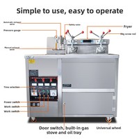Machine à frire le poulet électrique en acier inoxydable de style Henny Penny, capacité 30 kg, cuisson rapide, pour les restaurants