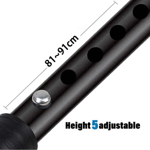 تصميم جديد مقبض ثلاثة أرجل كرسي قابل للطي متعدد الوظائف سبائك الألومنيوم للطي كبار السن مع كرسي - Product Image 4